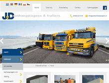 Tablet Screenshot of jvdaanhangwagens.nl